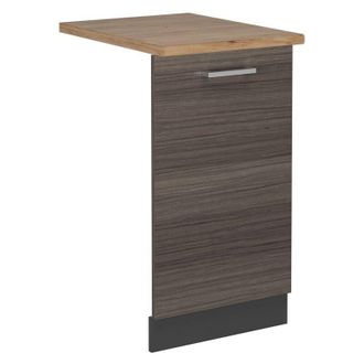 Vicco Tapa Del Lavavajillas R-line, Gris Noble, 45 Cm, Et Roble