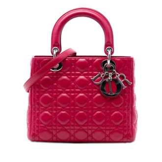 Dior Pre-owned Dior Medium Lambskin Cannage Lady Ladies ITSMM82XX59RU670