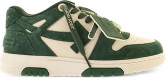 Off-white suede out of office trainers - women - Calf Suede/Fabric/Rubber - 40 - Green