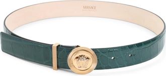 Versace Dames, Accessoires, Groen, Maat: 85 CM Leer