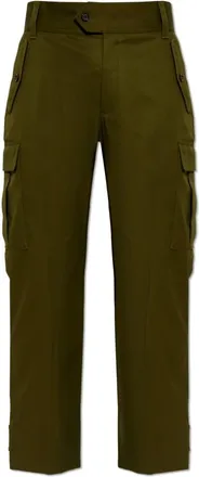 Alexander McQueen Alexander McQueen, Straight Trousers, male, Green, Size: 2XL Cargo Trousers