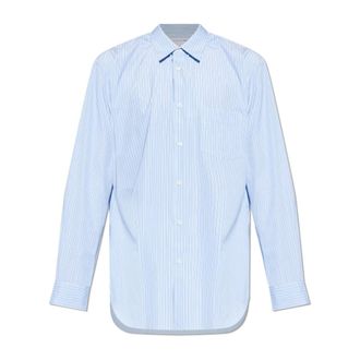Comme Des Gar&ccedil;ons Formal Shirts, male, Blue, Size: XL Striped Shirt