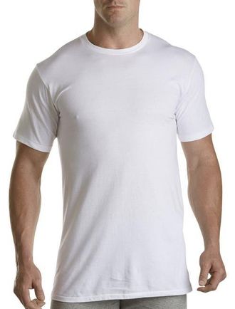 Jockey 2-pk Classic Crewneck T-Shirts in White at Nordstrom, Size 2X Big