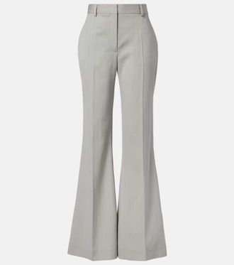 Stella McCartney Pantaloni bootcut in lana a righe