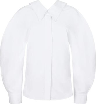 Givenchy Sculpturaal Mouwloos Jasje - Dames - Overhemden - Wit - XS - Overhemden