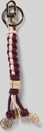Guess Anhänger mit Logo-Prägung in Bordeaux, Größe 1