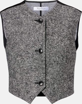 Max Mara Gilet Beato in lana e seta