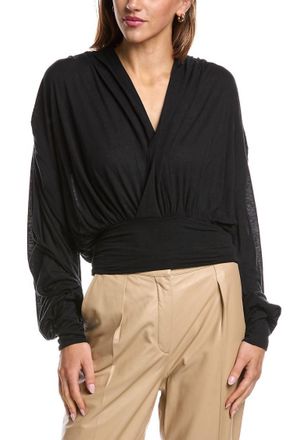 Iro Barba Drape Top In Black