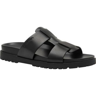Calvin Klein Rolinde Lug Sole Slide Sandal in Black at Nordstrom Rack, Size 11