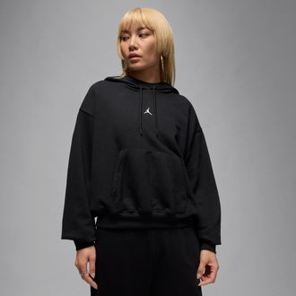 Nike Jordan Womens Jordan Sport Crossover Dri-FIT Fleece Hoodie in Black | IB2498-010
