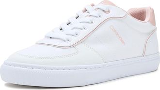 Calvin Klein Caspian Womens Shoes White Denim/Light Pink : 8.5 M, Synthetic/Textile