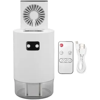 OEM Humidificador Con Ventilador 2 En 1 Con Dep&oacute;sito De Agua De 1000 Ml, Carga Usb, Ventilador Elevable De 3 Velocidades, Humidificador De Doble Pulveriza