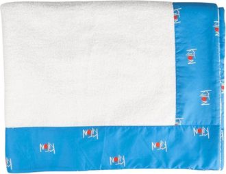 Kiton Home, unisex, Wit, ONE Size, Katoen, Klassiek effen strandlaken