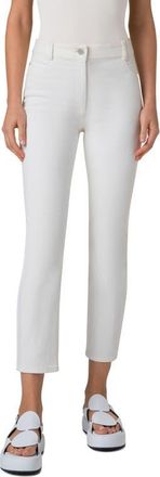 Akris Maru Ankle Tapered Leg Jeans in Cream at Nordstrom, Size 10