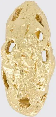Paola Sighinolfi Anello in peltro placcato oro 18kt con design irregolare