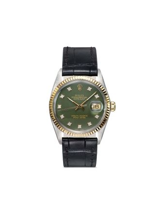 Lizzie Mandler Datejust horloge - Groen