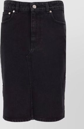 Stella McCartney denim lace skirt mid rise waist