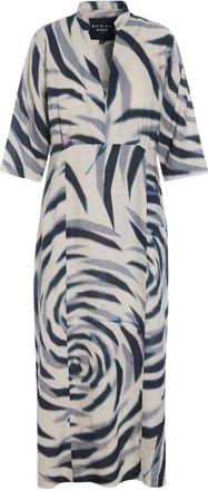 Bitte Kai Rand Harukaze Long Dress - Dames - Shirt Kleedjes - Veelkleurig - M - Linnen - Kleedjes