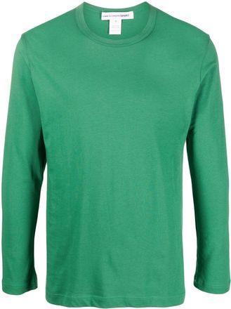 Comme Des Garçons crew-neck cotton sweatshirt - men - Cotton - S - Green