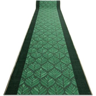 RugsX Rugsx - Runner, anti-slip leaves, gum green 67cm green 67x910 cm