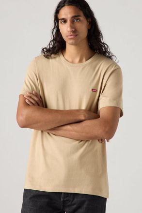 Levi's Camiseta Housemark Original - Hombre - S - Crema / Chino Jersey