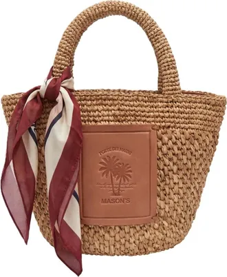Mason's Tassen, Dames, Geel, ONE Size, Stroo Emmer Tas