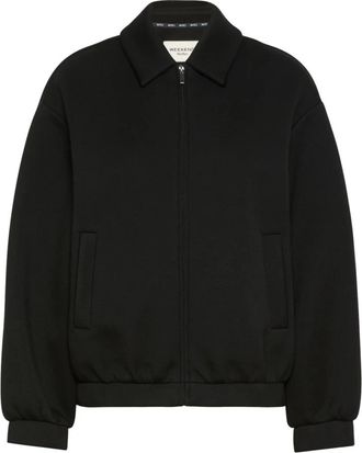 Max Mara Boxy Jersey Scuba Bomberjack - Dames - Bomber jackets - Zwart - S - Jassen