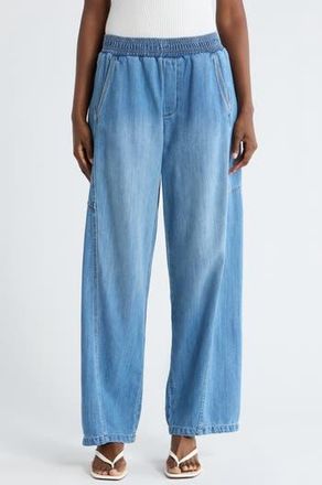 Democracy Rel Straight Leg Pants in Light Blue at Nordstrom Rack, Size X-Small