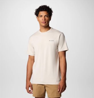 Columbia T-Shirt COLUMBIA, Herren, Gr. XXL, beige (schwarz stone h), Obermaterial: 94% Polyester, 6% Elasthan, Shirts T-Shirt