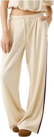 Guess Sweatpants, female, Beige, Size: XS Jasmine Wide Leg Sweatpants