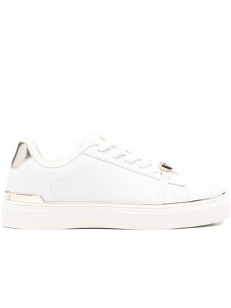 Liu Jo Kiki 01 logo-detail sneakers - women - Calf Leather/Fabric/Rubber - 37 - White