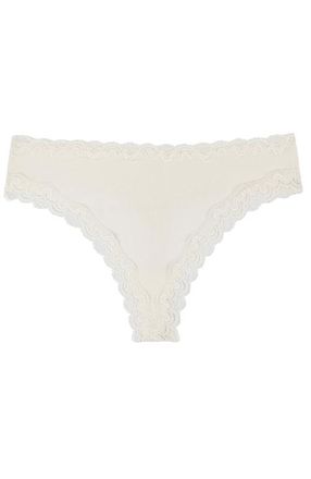 Uwila Warrior Soft Silk Thong Underwear in Winter White at Nordstrom, Size Xx-Small