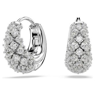 Swarovski Sublima White Crystal Hoop Earrings