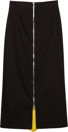 Msgm Gonna midi in cotone - Nero