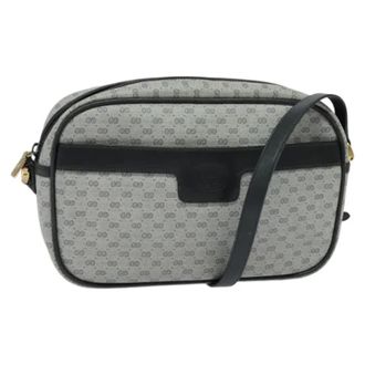 Gucci Pre-owned Leather gucci-bags - Dames - Vintage Schoudertas - Blauw - ONE Size - Leer - Vintage