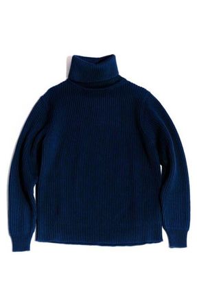 Fortela Vittorio High Neck Sweater in Blue at Nordstrom, Size Xx-Large Eu