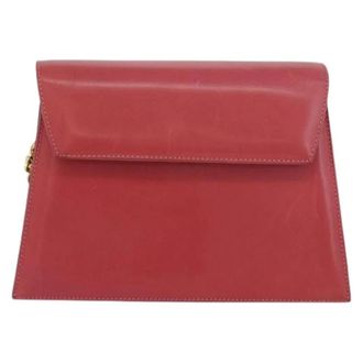 Ferragamo Pre-owned Leren Schoudertas - Dames - Pre-owned - Roze - Maat: ONE Size Leer