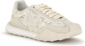 Dolce & Gabbana Womens Beige Calf Leather Bos Taurus Sneakers