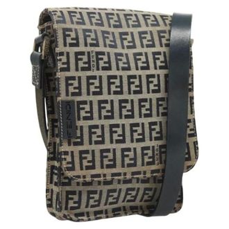 Fendi Pre-owned Canvas fendi-bags - Dames - Pre-owned - Blauw - Maat: ONE Size Leer