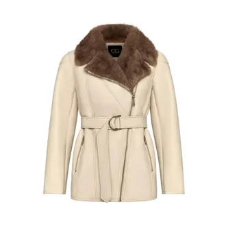 Cesare Gaspari Mujer, Abrigos, Beige, Talla: L