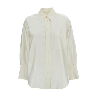 Alberto Biani Shirts, female, Beige, Size: XS Silk Shirt