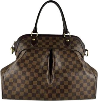 Louis Vuitton Pre-owned Damier Canvas Handbag - Dames - Vintage Handtas - Bruin - ONE Size - Vintage
