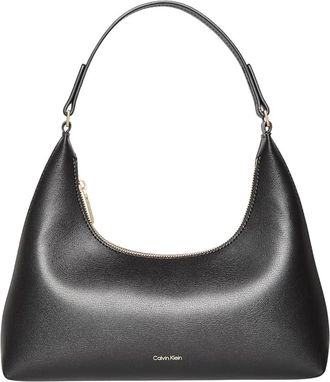 Calvin Klein Schoudertas met Logo - Dames - Schoudertassen - Zwart - ONE Size - Tassen