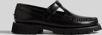 Hereu Dames Hereu Alber Sport Loafers Leren Flats in Zwart