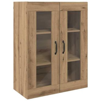 Berkfield Home Hanging Wall Cabinet Brown 69.5 x 34 x 90 cm Engineered wood