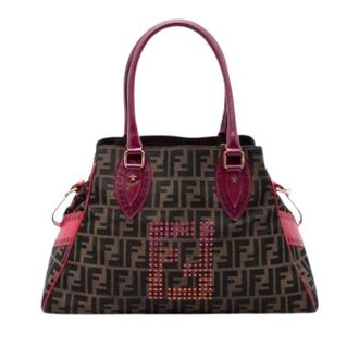 Fendi Pre-owned Canvas Tote - Dames - Vintage Shopper - Veelkleurig - ONE Size - Leer - Vintage