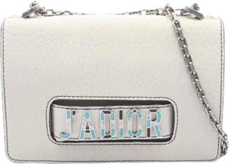 Dior Pre-owned Cross Body Bags, female, Beige, Size: ONE SIZE Pre-owned Jadior Leather Shoulder Bag