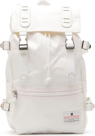 Makavelic logo-appliqu&eacute; buckled backpack - unisex - Polyester - OS - White