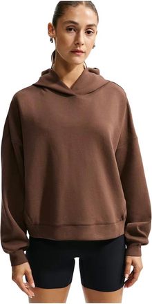Nike 24.7 ImpossiblySoft Pullover Hoodie - Dames - Sport - Bruin - Maat: S Katoen