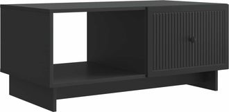 vidaXL Mesa De Caf&eacute; Negro 90 X 50 X 40 Cm Madera De Ingenier&iacute;a Vidaxl